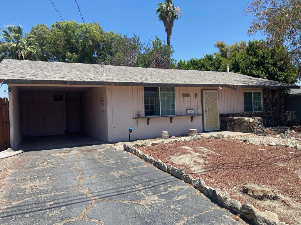 Nestled in the heart of Palm Desert, this centrally located golf course home offers endless potential. Featuring 3 bedrooms and 2 bathrooms on title, the home currently functions as a 2-bedroom but can easily be restored to its original layout. With a bit of TLC, this property could be transformed into a dream home. Enjoy golf course views and all the perks of desert living in one of the Coachella Valley's most central location.