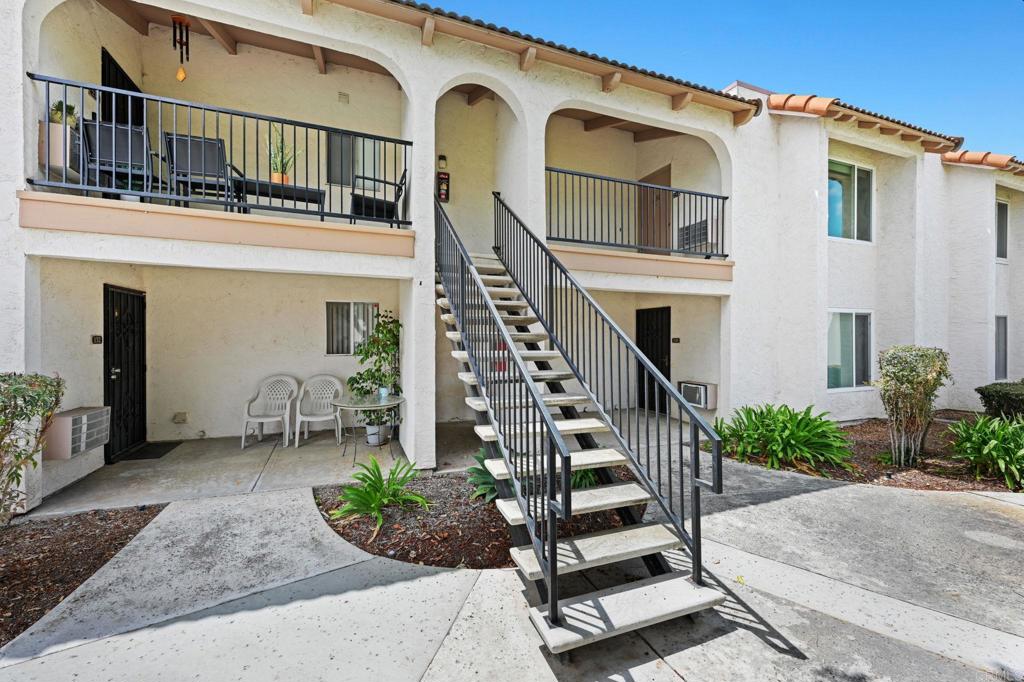 This one's an easy decision. If you need something affordable in a great location in Vista with private garage parking & laundry in your unit, well, look no further! Located in Vista, near the Vista Sports park, you've got easy access to a local grocery store and nearby local eatery places. Feel like the beach? Hop on the highway, and zip over to Oceanside and all the cool local great places to eat at and small mom and pop shops to enjoy. Only a few miles away. Easy peasy! Love to hike or bike? The Guajome Regional Park is nearby. So many options! Head inside this upper unit, and bam, you've arrived. Fresh new white shaker faces in the Kitchen, with a quartz counter top, single bowl stainless steel sink, on top of the rest of the upgrades in the unit! From tile floors, with carpet in the bedroom, a private balcony from the dining area, kitchen. Living room also has a wall A/C unit. Condo comes with a single car garage! Water & trash included. Decisions this easy don't come along every day, so come check it out before it's gone!