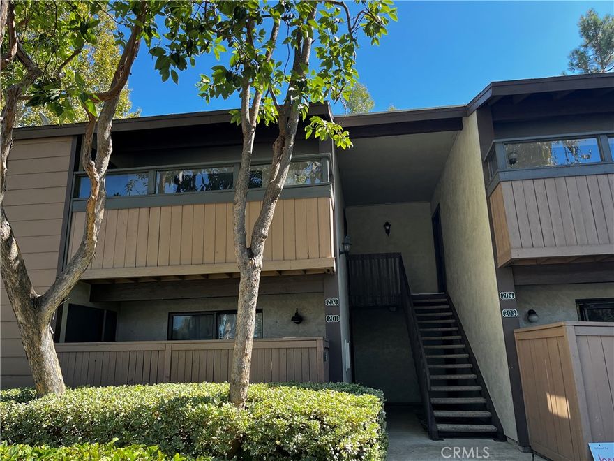 Enjoy the city of LAKE FOREST lifestyle in this recently RENOVATED 2 Bedroom, 2 Bath, 916 square feet Model Perfect condominium. When you step inside this light & bright upper level home, you will be struck by the attention to details which features: Living room, Dining room with Laminate flooring that flows throughout.  The gourmet Kitchen is newly updated and offers Granite Countertops, new 5 Burner electric Cooktop, new Cabinetry with self closing drawers, Recessed lighting and new Stainless steel appliances.  Also offers, ceiling Fans in each Bedroom couple with Recessed lighting and remodel Bathrooms, private balcony, separate Laundry area with Washer & Dryer along with storage and 2 designated parking spaces. Close to shopping and schools.