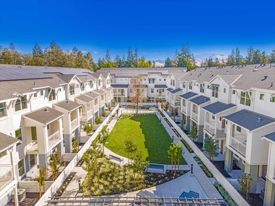 NEW CONSTRUCTION! Discover modern living in this stunning brand-new townhome by award-winning builder SummerHill Homes, located in the vibrant OAK GROVE community of Walnut Creek. This spacious 3 bedroom + Office, 3.5 bathrooms home offers 1,891 sq ft in an open concept design, perfect for entertaining and everyday living. This gorgeous home has a fenced-in front yard for gardening, and a unique and spacious Rooftop Terrace, plus a covered Balcony!  Enjoy sunset views from your Rooftop Terrace!  Thoughtful features include high ceilings, recessed lighting throughout (including all bedrooms), sleek white cabinetry, Bosch appliances, a gourmet kitchen with a large peninsula counter, and expansive walk-in closets. OAK GROVE offers incredible amenities including a large community park, two courtyards with outdoor dining and BBQ areas, a dog park, and guest parking. Ideally located just steps from BART, dining, gyms, and trails, with easy access to downtown Walnut Creek, HWY 680 & 24, and excellent schools. Do not miss your chance to own at Oak Grovewhere location, lifestyle, and luxury meet. Interior photos are of different production home.