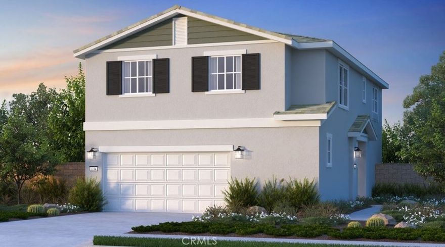 What's Special: Close to Amenities | South Facing Lot | Loft | Popular Plan. New Construction – November Completion! Built by America's Most Trusted Homebuilder. Welcome to Plan 2 at 29172 Victoria Beach Boulevard in Courts. This new home offers the space you need to gather and grow. The open-concept layout connects the living, dining, and kitchen areas, creating a warm and welcoming atmosphere. The kitchen features extra cabinetry and a walk-in pantry, giving you plenty of room to stay organized. Upstairs, retreat to your spacious primary suite with a large shower and oversized walk-in closet. You’ll also find a bonus loft, three secondary bedrooms, a full bathroom, and a convenient laundry room, all designed with comfort in mind. Courts is nestled near the banks of Diamond Valley in Winchester, California. Here, you’ll be surrounded by breathtaking views and everyday conveniences. Step outside to enjoy a sparkling pool, scenic walking trails, and the nearby Conestoga public park, just across the street, with soccer fields, basketball and pickleball courts, playgrounds, and picnic areas. It’s a vibrant, nature-connected community where relaxation and recreation come together beautifully. Photos are for representative purposes only. MLS#IG25249462