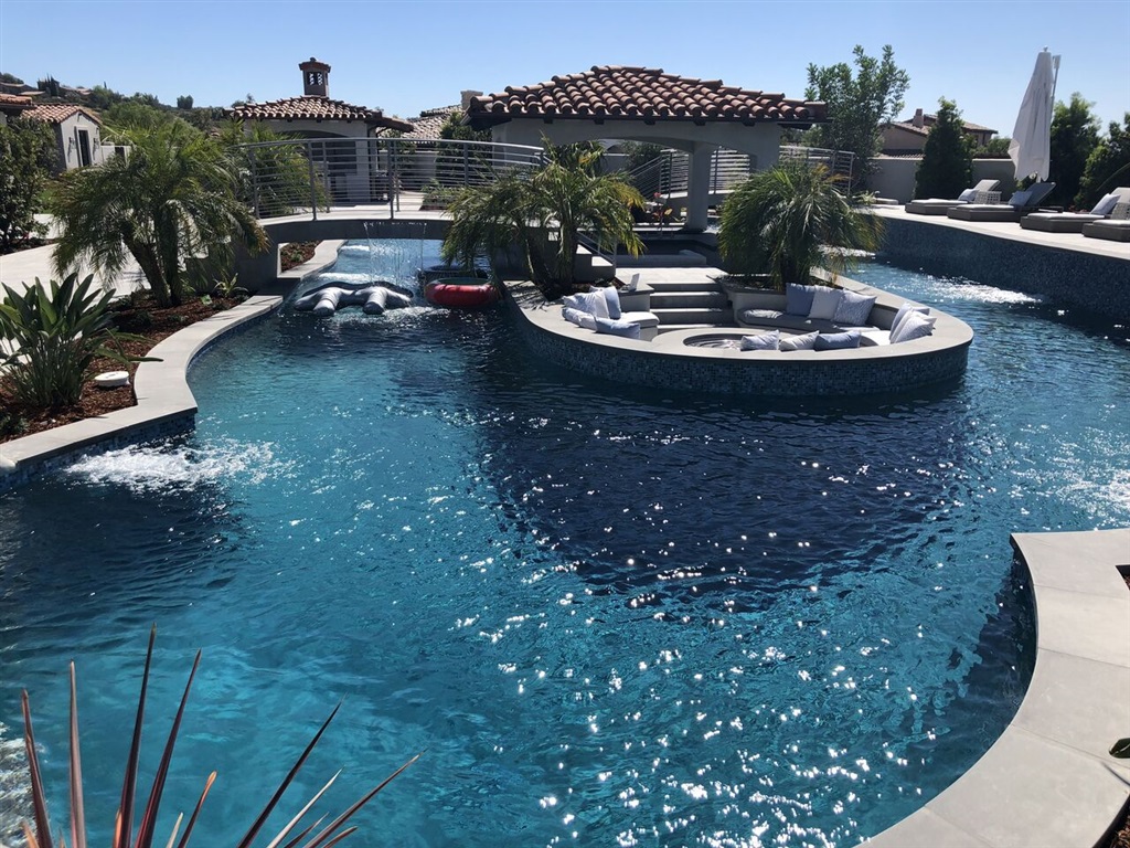 Brand New masterpiece by Mulvey Construction , just completed, built with highest quality materials and finishes. House is mostly single story and has a big spacious gym/recreation area, wine room , theater room , bowling alley and separate guest casita. Total sq ft includes - Main House 8,735 sq.ft--Gym -3,896 sq.ft, Casita/Guest House 1,617 sq.ft. Pool size is 43x126 ( lazy pool with cabana, slide and diving platform) Neighborhoods: Santaluz Equipment: Range/Oven Other Fees: 0 Sewer: Sewer Connected Topography: LL