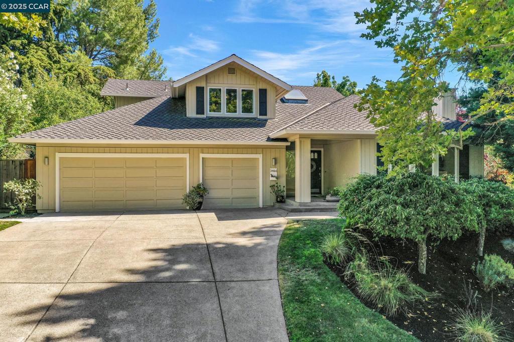 Welcome to this stunning Silver Maple home located in the highly coveted Blackhawk community. Set on a spacious lot with breathtaking views of the rolling hills. Step inside to a light, bright, and airy ambiance with vaulted ceilings, skylights, and beautiful light hardwood flooring throughout. Large windows flood the home with natural light and showcase the surrounding scenery. The chef’s kitchen has granite countertops and bar seating, premium appliance : KitchenAid double oven & Jenn-Air cooktop, pantry for extra storage, breakfast nook with bay window & access to side yard - The adjacent family room offers soaring ceilings, skylights, a fireplace, and sliding doors to the patio and backyard, blending indoor and outdoor living seamlessly. The spacious primary bedroom retreat is located on the main floor floor and features: Large windows with beautiful views, dual closets for ample storage, sliding French doors leading to the patio & spa. A sleek, modern updated bathroom with a spa-like design. Main-Level Guest Bedroom/Office – French doors and a closet. Upstairs is a loft and two very spacious secondary bedrooms, one which has sliding glass doors to a private rooftop deck with amazing views! Great location- close to shopping & resaurants. OH Sat & Sun 2-4pm.