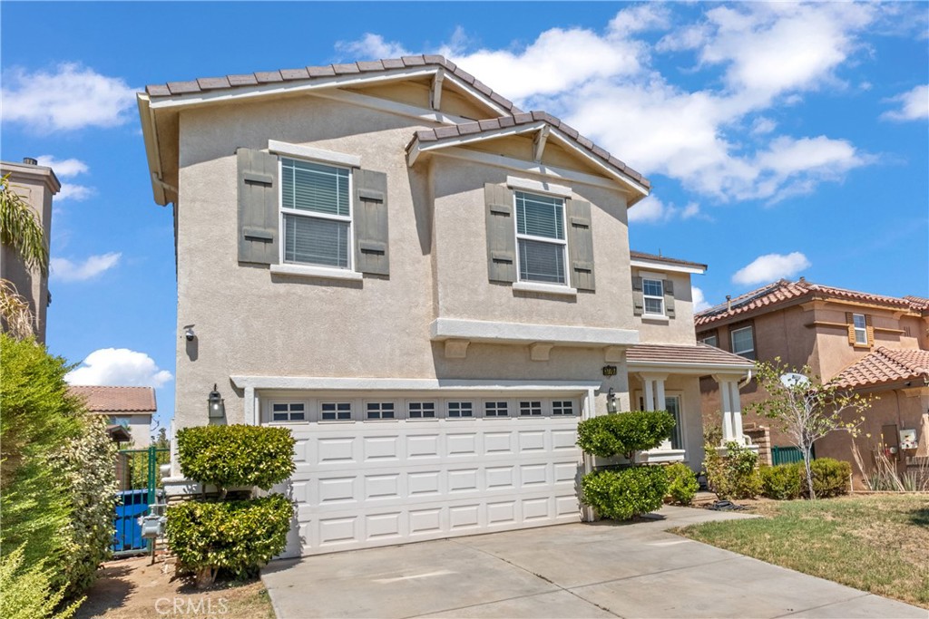 Welcome to this inviting home in the serene Ana Verde Community!
Nestled in a peaceful cul-de-sac, this charming two-story single-family residence offers 3 bedrooms, 2.5 bathrooms, and 1,974 sq. ft. of comfortable living space. Step inside to a spacious living room and family room, highlighted by a cozy double-sided fireplace. The dining area is perfect for gathering with family and friends, and the roomy kitchen features a stove/microwave combo, dishwasher, and abundant cabinet storage. A convenient half bathroom is located on the main level for guests. Upstairs, you’ll find a dedicated laundry room, making chores a breeze. The primary bedroom boasts an en-suite bathroom with a separate soaking tub, walk-in shower, and a generous walk-in closet. Two additional large bedrooms share a full bathroom with a shower/tub combo. Outside, the spacious backyard is a blank canvas ready for your dream outdoor space. Located close to parks and just a short drive from Lake Palmdale, this home combines suburban comfort with convenient amenities.
Note: This property is being sold as-is. No repairs will be made by the seller, except for any lender-required repairs.