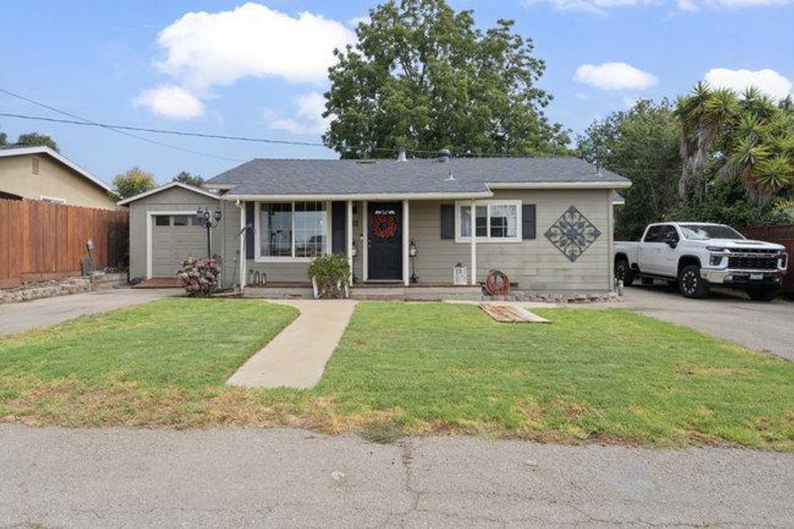 WELCOME to 22 Heiner Rd, a spacious UPDATED home that is the perfect blend of comfort, functionality & outdoor possibilities. Imagine 2,000 sq ft of well-appointed yet comfortable living in a peaceful country setting just minutes from the BEACH but without the traffic!! Inside, you'll find 3 generously sized bedrooms & 2 full bathrooms, thoughtfully designed for both privacy & convenience. The primary bed/bath are located up 4 stairs from the main level for an exclusive "retreat-like" feel. Relax in the large, inviting living area that flows easily from the kitchen and dining spaces located at the front of the house - IDEAL for gatherings & everyday living. An inside laundry room adds extra practicality, while large windows bring in tons of NATURAL LIGHT. Located on a LARGE lot, you can enjoy easy Central California living both inside & out giving you extra room to relax or entertain. With HUGE closets, maximum storage options & newer LVP flooring, this home combines functionality with a sense of warmth. Plenty of room to park oversized vehicles or RV's - several sheds on site for extra storage - hobby farmers/FFA/4-H/outdoor enthusiasts will love it here! Quick drive to shopping/schools/parks/restaurants or spend a day at the California coastline located just a few minutes away.