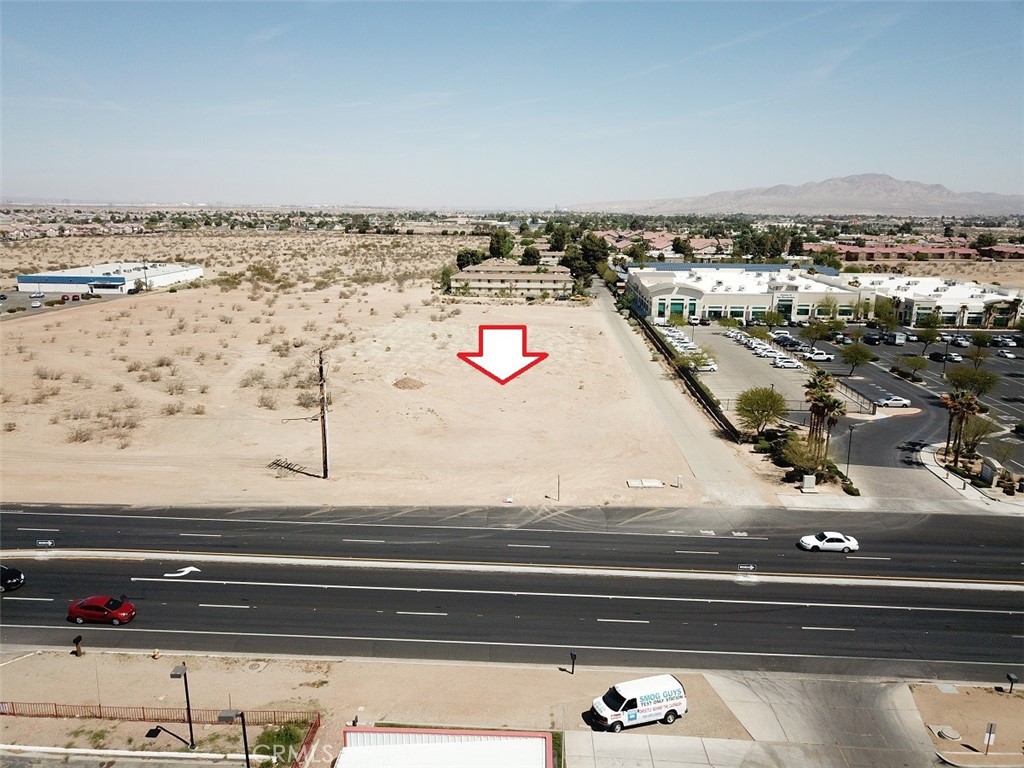PRICE REDUCED TO $699,000 from $900,000. Prime commercial land 2.89 acres located on Palmdale Road, Victorville, Ca (adjacent to County of San Bernardino Building). Nearest cross street Borego Road. Northside property is adjacent to Apartments. Powerline on property (buyer to verify). Zoned Commercial (C2). APN # 0396-013-07-0000. Located near to Auto Dealerships, Restaurants, Shopping, etc. and freeway access.