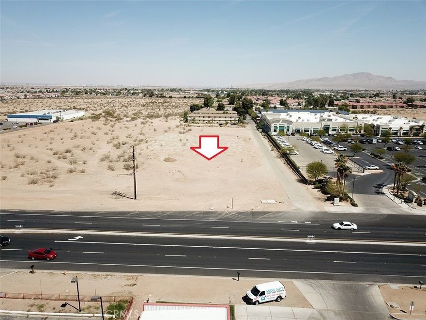 PRICE REDUCED TO $699,000 from $900,000. Prime commercial land 2.89 acres located on Palmdale Road, Victorville, Ca (adjacent to County of San Bernardino Building). Nearest cross street Borego Road. Northside property is adjacent to Apartments. Powerline on property (buyer to verify). Zoned Commercial (C2). APN # 0396-013-07-0000. Located near to Auto Dealerships, Restaurants, Shopping, etc. and freeway access.