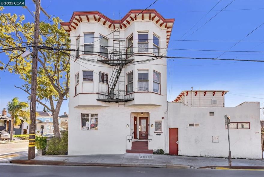 Top floor, corner unit of pretty Spanish Mediterranean building.  Unit is flooded with natural light, this top floor unit is ideally located one half block from Ashby BART at Adeline Street, two blocks to Berkeley Bowl, and minutes from University California at Berkeley.  The unit features 9' tall ceilings, bay windows, full size gas range, refrigerator, maple cabinets, skylight, Spanish styled tiled floors in the kitchen and bath with blond wood flooring in the bedroom.  Residents can enjoy the lush shared garden area and on-site (coin-operated) laundry.  Walker's paradise with a walk score of 94 and Biker's Paradise with a bike score of 98!  South Berkeley boasts a vibrant neighborhood with fall out your front door to cafes, restaurants, shops, and downtown BART, this apartment provides both comfort and convenience. Ideal for students, professors, professionals, or anyone seeking a prime location with a versatile living space. Schedule a viewing today!