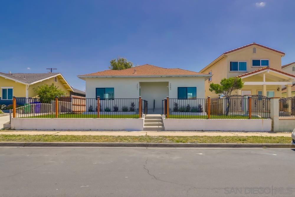 Newly Re-Imagined Turnkey Triplex in the rapidly changing neighborhood of City Heights!!! Front building reflects two x 2 Bedroom 1 Bath units with separate addresses and entrances. Rear structure is a currently being converted garage pending permit approval from the City.