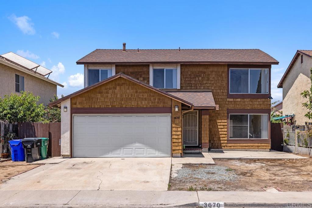 Fantastic 5 bedroom, 2.5 Bath House in Otay Mesa Ready for New Owners Touch! New Paint and New Carpet. Large, Flat Backyard with Endless Possibilities. Backyard Includes Covered Patio, Above Ground Spa, as well as a Permanent Shed on Concrete Slab. Perfect for Toys or a Work Shop. Close proximity to Freeway, Parks, Schools, Shopping and YMCA.