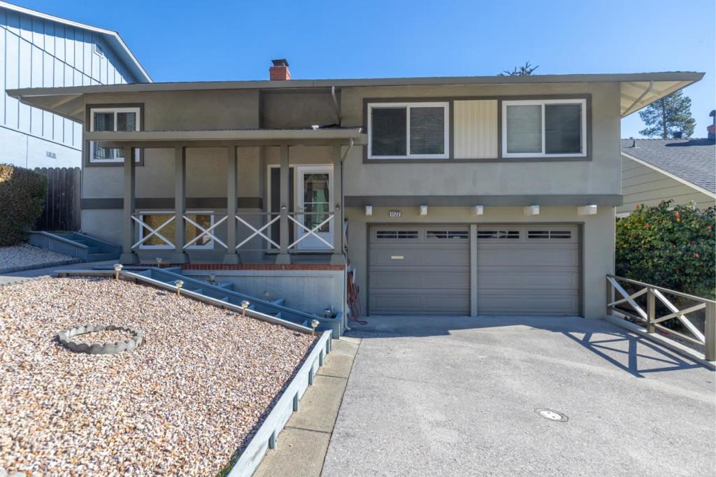 Sunny Park Pacifca is Pacifica's Best Location. Gorgeous view of the mountains from the house and the two decks. 3 bedrooms and 2 baths upstairs. Large Family room and Garage downstairs Low maintenance front yard. Fresh Paint and newer carpets. Updated kitchen. Refrigerator, oven/stove, microwave and washer/dryer. Gardener included. Quiet location in the back of the valley. Close to beach, schools, grocery stores, parks, hiking, playgrounds and the library. Within 20 miles of San Francisco and close to the Airport.