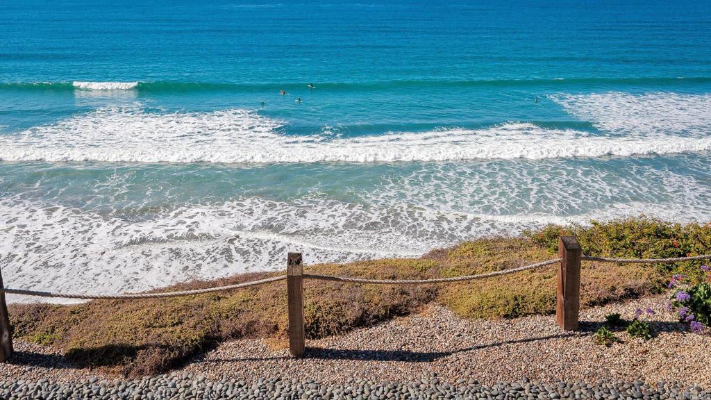Here is a rare opportunity to own an incredible 2nd floor, single level, two bedroom, two bath condo with full, panoramic ocean views, remarkable sunsets, no stairs into or inside the unit and it sits right on the bluff in Solana Beach and Tennis Club. Enjoy tennis, swimming, view lounge, recreation room, easy beach access, 2 reserved garage parking spots, 3 storage cabinets and your own personal Tesla Charging Station. And just a short walk from the condo is the Cedro District of Solana Beach which is highly regarded for its galleries, shops and restaurants. This will make a great primary residence, second home or rental!