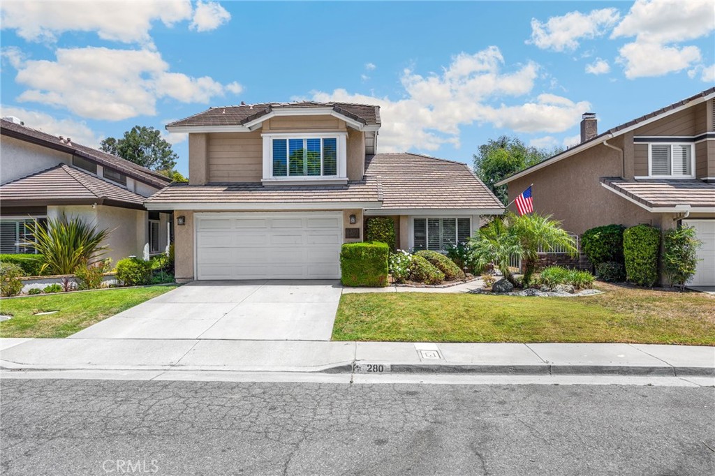 THIS HOME IS A MUST SEE! This beautiful home is in the highly sought-after Park Paseo neighborhood! It features a bright and open floor plan with 4 bedrooms, 2.5 bathrooms with 2,077 square feet of spacious living space. You are welcomed at the entry into the large living room which includes vaulted ceiling, plenty of natural lighting, and is adjacent to the spacious formal dining room. The beautifully designed kitchen features plenty of cabinetry for storage, breakfast nook with large garden windows for a beautiful view of the backyard and is open to the family room which makes it great for entertaining. Upstairs features a LARGE Primary Suite which features vaulted ceiling with plenty of windows for natural lighting, large walk-in closet, double sink vanity and beautiful glass enclosed shower. Secondary bedrooms are generously sized and have a beautiful full bathroom down the hall. This private backyard features a large grassy area with mature landscaping, and patio area. Additional features of the home include a 2-car detached garage and laundry hookups. This home is in the Award-Winning Brea Olinda Unified School District, and is minutes away from the Brea Mall, Birch Hills Golf Course, WALKING DISTANCE to Country Hills Elementary & Park, entertainment, restaurants, shopping and has easy freeway access. HOA Amenities include pool, spa, playground and tennis courts. This home is one you won’t want to miss!
