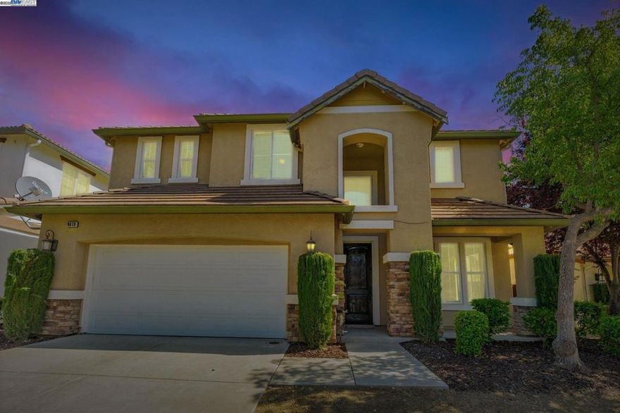 Discover this beautifully maintained 4-bedroom, 2.5-bathroom home nestled in the serene, gated community of Diablo Grande. Built in 2006 and offering 2,715 sq ft of living space on a 5,308 sq ft lot, this residence features a bright open-concept kitchen with granite countertops and maple cabinetry, spacious bedrooms with walk-in closets, and newly updated flooring including fresh carpet. Enjoy sweeping hillside views from the newly added patio—perfect for outdoor entertaining. Located near the guard gate, golf course, and clubhouse amenities, this move-in-ready gem with a 2-car garage is priced to sell. Don’t miss your chance to own a piece of Diablo Grande paradise!