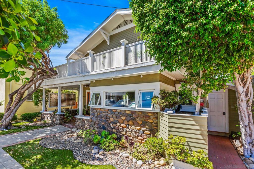 Classic Craftsman in the Heart of San Diego! Every detail of this timeless home has been thoughtfully upgraded, blending historic charm with modern luxury. From the inviting front porch to the meticulously finished interiors, this residence showcases quality craftsmanship and attention to detail throughout. The flexible floor plan includes a fully updated lower-level space with private entry—perfect for multigenerational living, a guest suite, or rental income opportunity. Ideally located near Balboa Park, Little Italy, and downtown, this home offers walkability, convenience, and the best of San Diego living. A rare opportunity to own a move-in ready Craftsman with character, versatility, and modern comforts.