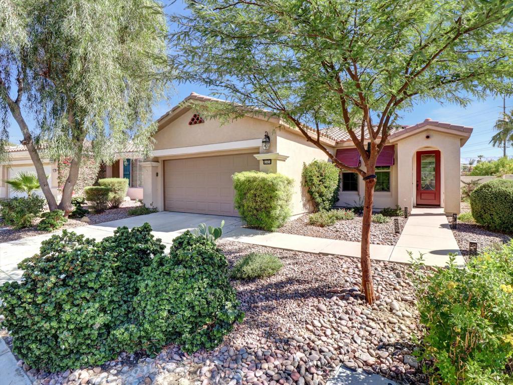 This property is located in the Highly desirable Sun City Shadow Hills - a 55 plus community with Pools, Tennis, Pickle Ball, Two Fitness Centers, Large Clubhouse, and two Golf Courses. Greatly upgraded 2 Bedroom, Den and 2 Bath Home - Owner has purchased another and is motivated. This property comes turnkey furnished and has a large lot. Northeast facing rear yard with MOUNTAIN VIEWS and covered entertaining areas for easy living. This floor plan is a blend of light and bright rooms and great functionality with bedrooms separated at each end of home for more privacy. Come and SEE today.HOA dues are only $369.00 per month. This IS A MUST SEE -you won't be sorry when you see this one and it's LOW PRICE.