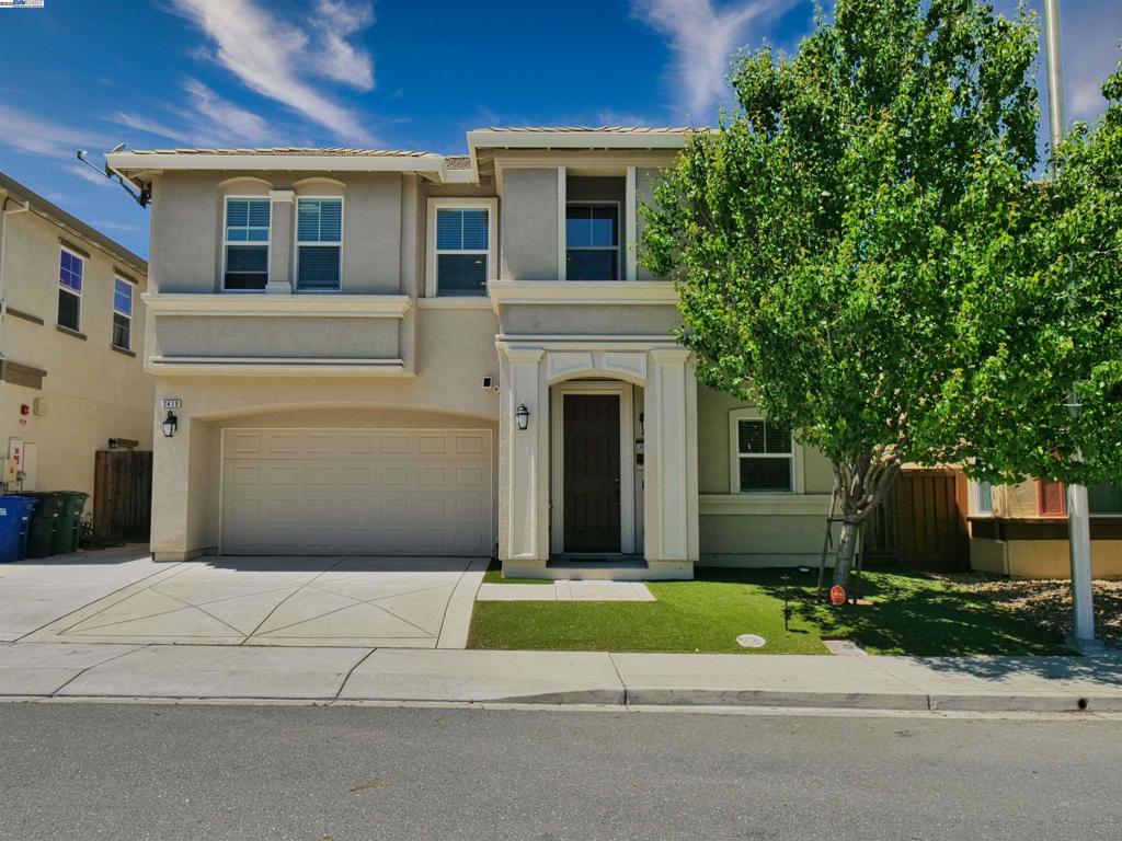 Welcome Home to This Beautiful 4-Bedroom, 2.5-Bath Gem! Nestled in a peaceful neighborhood, this stunning home is ready for you to move in! This home offers both comfort and convenience. Located close to shopping centers and major commuter corridors, it’s perfectly situated for modern living. Inside, you’ll find luxury upgraded flooring, low-maintenance artificial grass in the front yard, and a cement-paved backyard, making upkeep a breeze. As you step through the front door, you’re greeted by soaring ceilings and an elegant, curved staircase. The formal dining room flows seamlessly into a well-appointed kitchen featuring granite countertops, ample cabinetry, a center island, and a large pantry. The adjoining spacious family room includes a cozy fireplace, large windows, and sliding glass doors that open to the backyard—creating a bright and airy space ideal for relaxing or entertaining. Upstairs, enjoy a versatile loft area, along with 4 bedrooms, 2 full bathrooms, and a laundry room. The primary suite features a walk-in closet, dual vanities, a separate shower, and a soaking tub. Unbeatable location—close to BART, with easy access to Highway 4, and just minutes from Starbucks, Sprouts, schools, and local parks. Don't miss your chance to own this charming home.