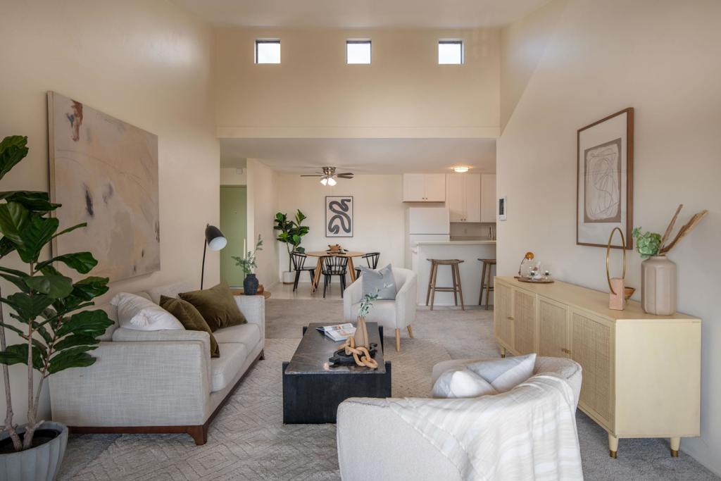 Wow! One of the few ocean and bay view units in the Plaza, AND it's on the top floor. There are only a few of these units, and they rarely come available, so run, don't walk, to see this amazing unit. This unit features the open kitchen floor plan, vaulted ceilings, natural light all day, views of the Sea World fireworks and sunset views of the ocean. The Plaza is walkable to everything you could need, and its amenities include multiple pools and spas, a fitness center, billiards room, a serene lagoon and 24 hour security. The term "bang for your buck" is at max level with this rarely available Plaza gem.