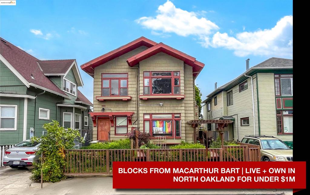 Located in Oakland’s vibrant Longfellow neighborhood, this fourplex combines strong rental income with prime commuter access. Just blocks from MacArthur BART and close to Temescal, the property boasts an 88 Walk Score and 99 Bike Score. The building features two 2BD/1BA units and two 1BD/1BA units, plus a serene rear garden. An upper 2BD unit will be delivered unoccupied—ideal for an owner-occupant looking to live affordably while earning rental income. The other three units generate approx. $5,400/month, offering immediate cash flow. Quick access to Highways 24, 580, 880, and 980 ensures connectivity throughout the Bay Area. A rare opportunity to own a centrally located fourplex under $1M!