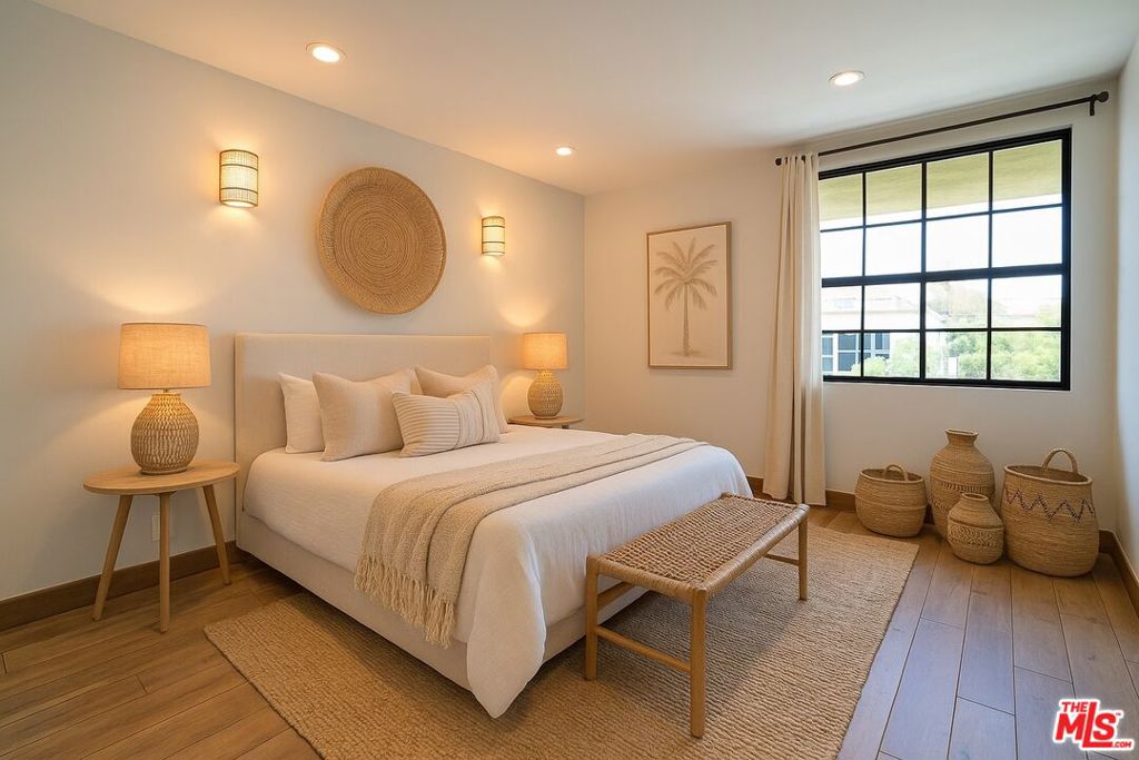 Welcome to 740 N Kings Road, an incredible opportunity to own a bright and stylish 1-bedroom, 1-bathroom condo in one of West Hollywood's most coveted neighborhoods. Tucked just off the iconic Melrose Avenue, this location offers the perfect blend of tranquility and convenience just moments from trendy shops, top-rated restaurants, coffee spots, and vibrant nightlife. Whether you're a bachelor, bachelorette, first-time home buyer, or investor, this residence checks all the boxes.Situated at the front of the building, this unit is flooded with natural light, creating an inviting and uplifting atmosphere throughout the day. The open-concept layout enhances the flow between the living room, dining area, and recently remodeled kitchen, which features sleek countertops, modern cabinetry, and updated appliances ideal for cooking and entertaining.The spacious primary bedroom includes a generous walk-in closet and sits just off the stunningly modern bathroom, which has been tastefully upgraded with contemporary finishes and ample storage. Every corner of this home has been thoughtfully designed to maximize space, comfort, and functionality. Residents of this well-maintained building enjoy access to a gorgeous, expansive rooftop deck perfect for entertaining or relaxing under the California sun. Outfitted with lounge chairs and a BBQ area, it's a true urban oasis with sweeping views of the West Hollywood skyline. With low HOA dues and unbeatable location, 740 N Kings Rd offers a rare chance to live (or invest) in the heart of one of LA's most desirable neighborhoods. Don't miss this stylish gem in a prime West Hollywood setting!