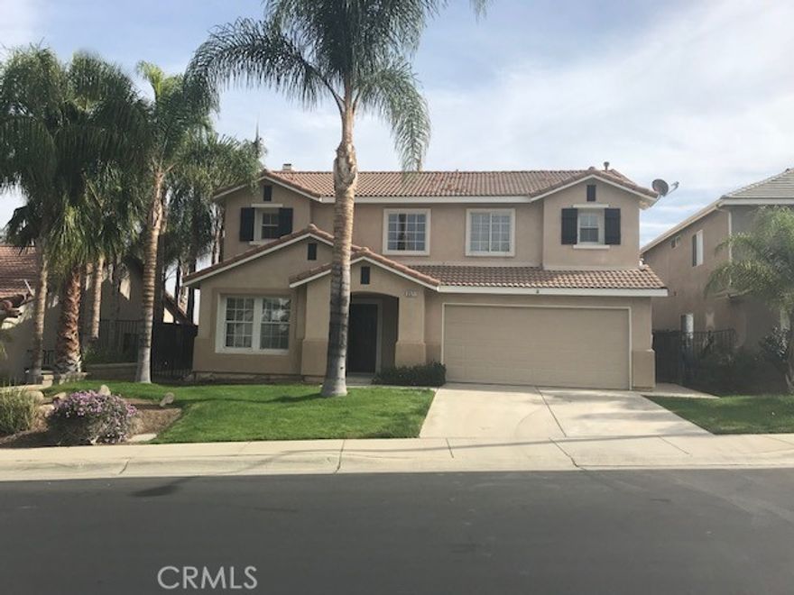South Corona. Planned Community. Common Swimming Pool. Close to Citrus Intermediate School and Mountain Gate Park. Formal Living and Dining Room. Family Room with Fireplace. Open Kithen with Breakfast Bar. Eat in Kitchen area. Indoor Laundry room. Direct access to two car attached garage. Upstairs Bonus room, (was optional 4th bedroom). 2 and a half bath. Super sized Primary bedroom. Primary bath has double vanities, separate shower and tub and walk in closet. VIEW!! Porcelain Wood Looking tile throughout the downstairs. Covered patio. Gardening service and HOA Dues are included in rent.