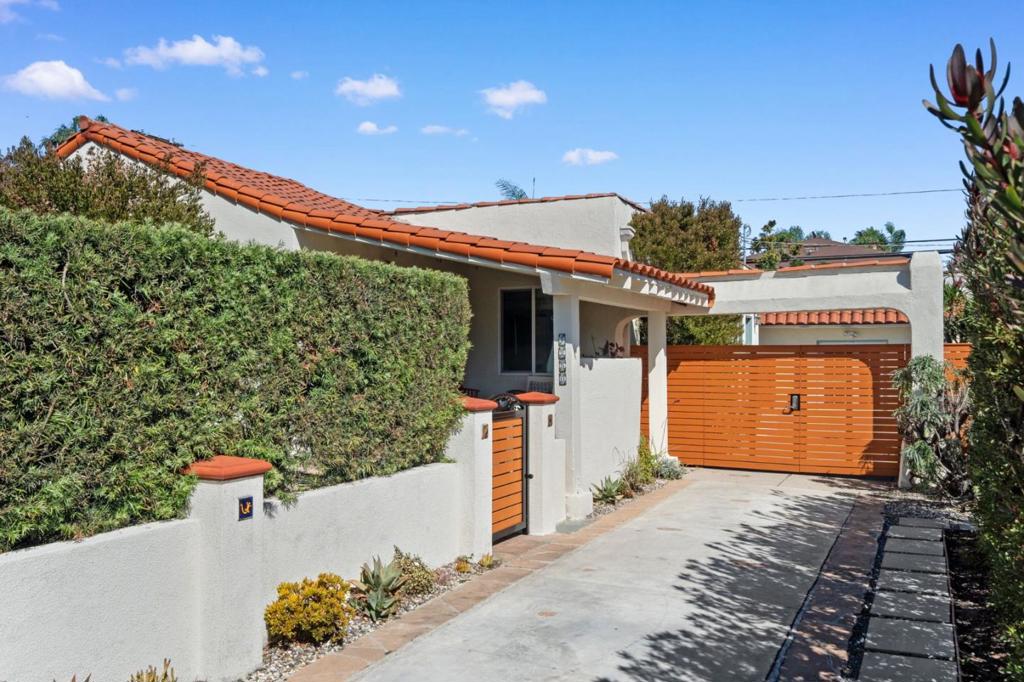 Discover this lovingly maintained Spanish-Mediterranean home in the desirable Miracle Mile area of Los Angeles. Originally built in 1924, it combines timeless character with modern upgrades and is move-in ready. The residence offers 3 bedrooms, including a master suite with a walk-in closet, and 2 remodeled bathrooms. One sun-filled bedroom features a custom Murphy bed, making it perfect as a home office or guest room. The redesigned kitchen includes new cabinetry, quartz countertops, a tile backsplash, and stainless-steel appliances. Additional upgrades include a custom fire pit, new washer and dryer, updated lighting, and fresh interior and exterior paint. The two-car garage has been converted into a versatile air-conditioned space for entertaining, a gym, or a studio. Outside, the backyard features fresh landscaping, a Saltillo tile patio, and a private, serene setting. Perfectly located, this home offers a true walk-to lifestyle, with Yummy Grocery just around the corner and a variety of charming cafes and coffee shops nearby, including My Two Cents, Bloom Cafe,Mad coffee,Sonoratown.Located just minutes from the La Brea Tar Pits, LACMA, The Grove, and the Beverly Centerwith easy access to the 10 Freewaythis home offers the perfect blend of comfort and is not to be missed.