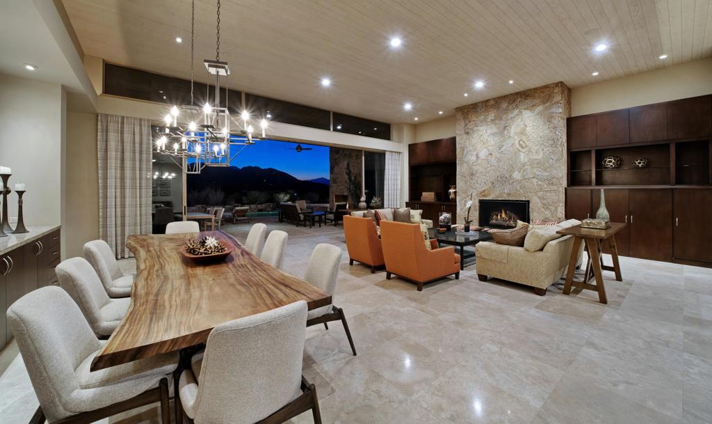 Nestled within the prestigious Reserve golf community, this exquisite 5,444 sq. ft. solar home offers the ultimate blend of great style and casual living. An exceptionally spacious primary suite also captures stunning sunsets and snow-capped mountain views. This much desired 4-bedroom desert retreat includes a detached guest casita with its own separate living area for ultimate privacy. Designed with both everyday living and grand entertaining in mind, the gourmet kitchen, a media room and open-concept floor plan seamlessly connects the warm interiors to the breathtaking outdoor spaces. Expansive mountain views create an unforgettable backdropa"perfect for hosting family and friends, or relaxing by the pool and spa. Whether you're enjoying a quiet morning coffee or entertaining guests under the desert stars, this home epitomizes the best of luxury desert living. The Reserve Club offers world class amenities including a Tom Weiskopf-Jay Morrish designed championship golf course, three Trophy Holes and a double-ended practice range. The Club Village includes Clubhouse; Lakehouse for casual dining; Fitness Center with exercise rooms, extensive cardio equipment, Jr. Olympic size pool, Tennis and Pickleball; and Golf Shop.