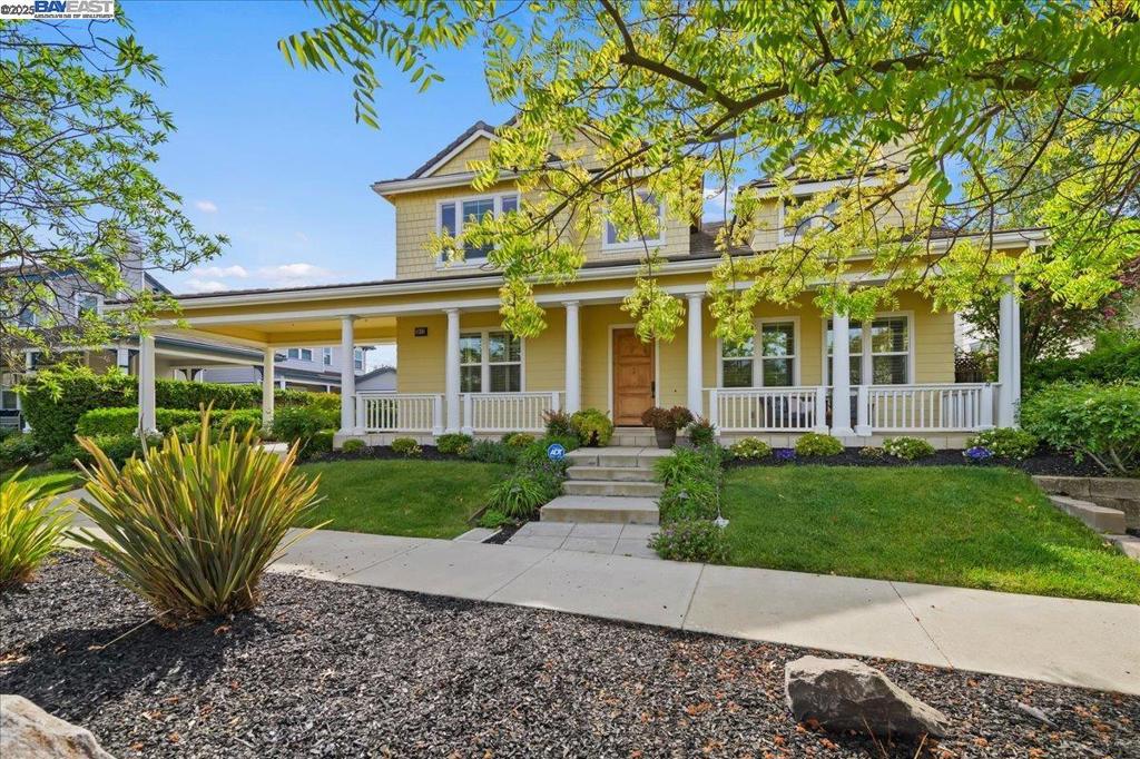 Quick close possible! Exquisite Farmhouse Haven in Livermore’s Lovely Los Olivos Neighborhood! Start your day with morning coffee on the charming east-facing front porch, soaking in serene sunrise views. Spend sunny afternoons in the peaceful rear yard, backing to a quiet park, where the gentle breeze through the trees is your only distraction. This beautifully updated home features new carpet, elegant tile, a chef’s dream kitchen, and an oversized office perfect for work or creativity. Upstairs, enjoy the flexibility of an en-suite bedroom ideal for long-term guests, plus two additional bedrooms connected by a Jack-and-Jill bathroom. The detached 3-car garage offers ample space for vehicles, storage, or hobbies. Just a short stroll to Sycamore Grove’s picturesque trails and minutes from vibrant downtown Livermore, with the renowned Livermore Valley Wine Country at your doorstep. Commuting is a breeze with Hwy 84 nearby. Your dream home awaits in this idyllic setting! Open Thursday 10-1, Sat/Sun 1-4. Please come check it out!