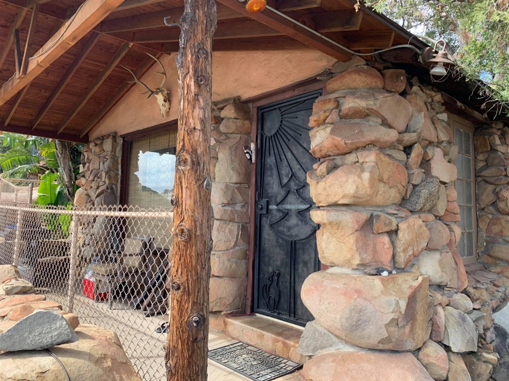 2 Houses on 1 Lot and sitting on 1.31 Acres right in the heart of Crest. Trustee Sale. Beautiful Views and surrounded by granite boulders. This property has a small town feel and only 10 minutes to downtown El Cajon. Tons of outdoor living space and large patios and decks with expansive views and surrounded by boulders. The main house is 2BR/2BA with optional 3rd BR and has a large deck made of Trex decking and a dark bottom pool. Guest House is a 1BR & was built in 1920, Main Home needs some TLC! Other Fees: 0 Sewer: Septic Installed Number of Furnished Units: 0 Topography: ,SSLP Frontage: Canyon, Open Space