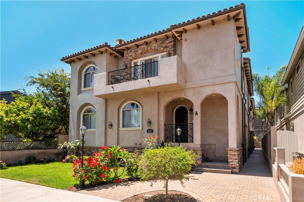 Located in the heart of the Avenues of South Redondo Beach, this stunning townhome offers luxurious coastal living just steps from the beach and Riviera Village's trendy restaurants and boutique shops.
Built in 2015, this meticulously designed home features 3,134 square feet of high-end living space with soaring 10- and 13-foot ceilings and a three-stop, full-sized elevator servicing all levels.
The flexible floor plan includes 3 bedrooms plus an office/media room that can easily serve as a 4th bedroom, 2.5 bathrooms, and a 2-car attached garage with epoxy floors and built-in shelving.
Throughout the home, you'll find beautiful solid wood finishes, and on the lower level, waterproof luxury vinyl stone-look flooring that offers both durability and style. The bathrooms are appointed with gorgeous stone floors and elegant finishes, adding a luxurious touch to the private spaces.
Additional features include central A/C, plantation shutters, a Vantage lighting system, central vac, tankless water heater, and multi-speed ceiling fans with remotes—all thoughtfully selected for comfort and performance.
The primary suite offers a cozy fireplace and a custom walk-in closet, while two additional bedrooms and a convenient upstairs laundry room complete the private quarters.
The third level is designed for entertaining, with a gourmet chef’s kitchen featuring a massive island, premium appliances, and abundant storage. The kitchen opens to a grand living area with a fireplace, formal dining space, designer powder room, and a spacious balcony with dedicated hardline gas line
At the top, a spectacular rooftop deck provides unobstructed 360-degree views of the ocean and the Palos Verdes Peninsula—perfect for entertaining or relaxing in style. There is also a hardline gas line on the roof top deck along with sleek glass barrier to protect from wind.
Enjoy close proximity to the beach, award-winning schools, and everything the South Bay lifestyle has to offer. This is coastal luxury at its finest.