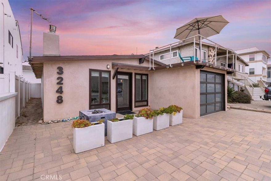 Location ........ Location ...... and then Location, in that order! Walk across the street to the Beach, Hollywood Beach that is! This property is located South of Santa Barbara and North of Malibu, with Channel Islands Harbor right around the corner, so why not make this an income-producing property or your little weekend getaway for biking, fishing and other water sports. No HOA and the property does include Beach rights and Ocean access.

Huge upside potential on this 2613' sq ft lot, to go up and back for it's Highest and Best use. Come see this charming, single family updated modern beach cottage with 3 bedroom and 1 bath, dual glazed windows, luxury vinyl plank flooring throughout most of the house, along with a peek-a-boo ocean view. The Kitchen is features stainless steel appliances, a built in refrigerator, a washer/dryer combo, along with two (2) Skylights for Natural light and some additional ventilation and a side door from the Kitchen for an additional entry / exit point. It also has a small enclosed courtyard backyard for privacy, a rooftop deck above the garage with a for stargazing or just relaxing. The front of the property had a large area done with pavers which can accommodate 3-4 cars. The Garage is only big enough for a Golf Cart, scooters, bicycles and / or hanging surfboards / kayaks. Come see what you are missing out on and make this your next home or even your 2nd home. Price includes all existing furniture. Will consider carrying paper for 2-3 years with 50% down.
