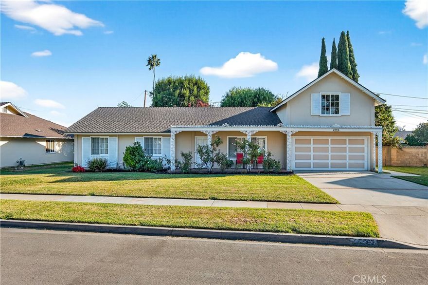 Welcome to 17562 Laurie Lane — a move-in ready dream home perfectly nestled in the heart of Tustin!

Tucked away on a quiet interior tract, this stunning residence offers four spacious bedrooms (including a main-floor primary suite), three bathrooms, and a versatile loft bedroom with separate living room that can easily serve as a fifth bedroom or additional living quarters. Sun-drenched interiors feature new luxury vinyl plank flooring throughout, adding both warmth and style. The bright, newly remodeled kitchen boasts abundant counter and cabinet space, a charming breakfast nook with backyard access, and seamless flow into the dining room — ideal for both everyday living and entertaining. Gather in the inviting family room, complete with a cozy fireplace and direct access to the expansive 8100 sq.ft. lot. Large enough for a pool or an ADU. Your private primary retreat includes dual closets, peaceful backyard views, and a sleek walk-in shower. Step outside to discover an entertainer’s paradise — a covered patio, lush green lawn, fruit trees, a tree swing, a new utility shed, and multiple seating areas for hosting or relaxing. Additional highlights include a direct-access two-car garage, a prime location within the award-winning Tustin Unified School District, and no HOA or Mello-Roos! Enjoy proximity to Columbus Tustin Park, Old Town Tustin, shopping, dining, and local coffee spots — all with easy access to the 5, 55, and 22 freeways.