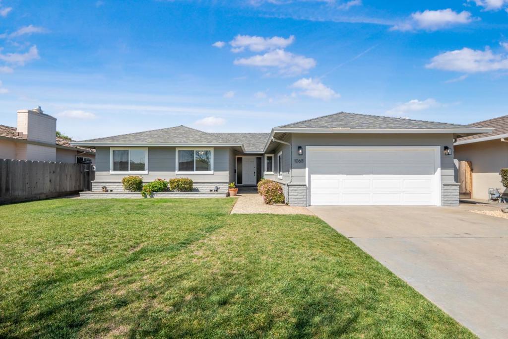 Welcome to this well-maintained single-story home in the coveted Mission Park neighborhood of Salinas. As you step inside, youll discover an inviting open concept floor plan and beautiful engineered wood floors. The spacious dining area is open to the living room creating a great space for entertaining. The living room boasts beautiful built-in shelving that surrounds the fireplace creating a warm and inviting room. The kitchen is adjacent to the main entertaining area and boasts granite countertops and its own cozy dining nook. The primary suite sits at the back of the house and features double closets, a well-appointed bathroom, and access to the serene backyard. With a newly installed composition shingle roof, this home is ready for its next owner. The prime location of this home offers easy access in any direction for those who are commuting. Don't miss your chance to make this delightful residence your new home sweet home!