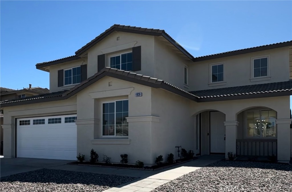 Experience the essence of luxury and elegance in this magnificent Residence located in the prestigious area of Adelanto. Open Floor Plan. This immaculate home features 5 bedrooms & 3 bath plus a HUGE Den upstairs. The two bedroom downstairs are spacious and one of them has an entrance from the outside of the residence. Cathedral ceilings, Bing doorbell. The lovely and efficient floor plan greets visitors with a large entrance leading to the formal living and dining rooms. Upstairs is a large Master Suite leading to a Large Master bathroom with a separate shower and a large soaking tub. All interior was recently painted, remodeled with neutral colors. Upgraded ceiling fans. This Elegant Residence has a living space of 2,789 sqft and a large lot size of 8,498 sqft. Two Spacious car garage. Recessed lights. Gorgeous modern light fixtures. A spacious living room with a dining room, fresh & neutral color kitchen design with quartz countertops, NEW stainless steel appliances, stove & microwave and a Large. The kitchen is equipped with plenty of storage, including a handy pantry. Huge Master suite includes a large en suite master bathroom with a separate shower and soaking tub as well as multiple sinks. For convenience, there is also a spacious upstairs laundry room. Two-car garage. Beautiful Community!!!