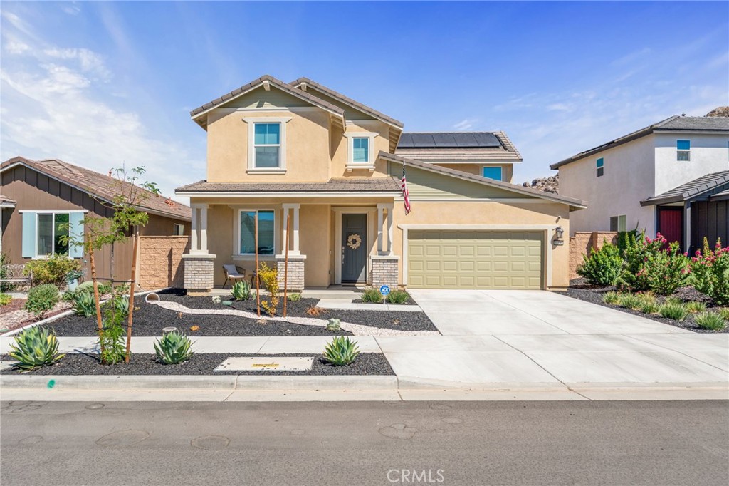 Welcome to this beautifully maintained 2-story single-family home that perfectly balances comfort, space, and functionality. This home features 4 spacious bedrooms plus a loft and 3 full bathrooms- plenty of room for families, guests, or a dedicated home office. The main level boasts a bright, open layout designed for both everyday living and entertaining. The kitchen comes equipped with modern appliances, ample cabinetry, and a central island—ideal for casual dining or hosting. A cozy living room and separate dining area, plus one bedroom and one full bath complete the first floor. Upstairs, the expansive primary suite includes a private ensuite bath and walk-in closet. Two additional bedrooms and a full bathroom provide comfort and convenience for the whole household. Step outside to your large backyard that’s ready for you to make it your own. Also, this home is solar powered to keep those electricity bills low. Located in a quiet, family-friendly neighborhood near schools, parks, and daily amenities, this home has it all. Don’t miss your chance—schedule your private showing today!