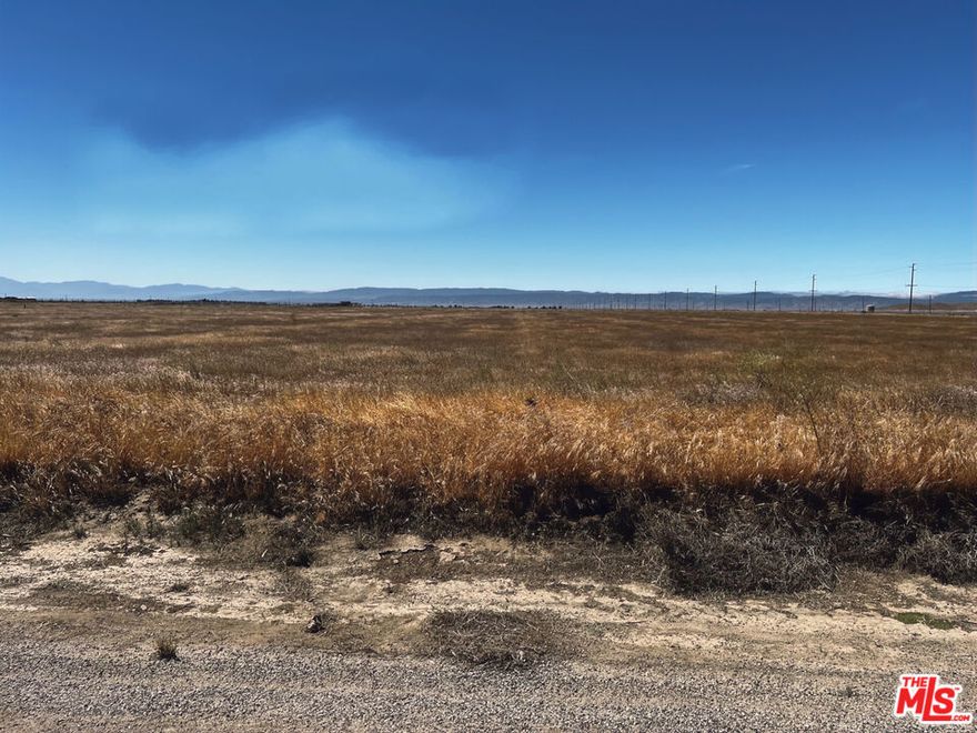 Vacant parcel of land on Paved Road with power lines lining the road. (see photos).  RURAL RAW LAND. BUYER/S TO VERIFY FROM THE CITY OF LANCASTER OR LOS ANGELES COUNTY ASSESSOR'S OFFICE FOR PROPERTY DETAILS,. Contact listing agent with any questions.