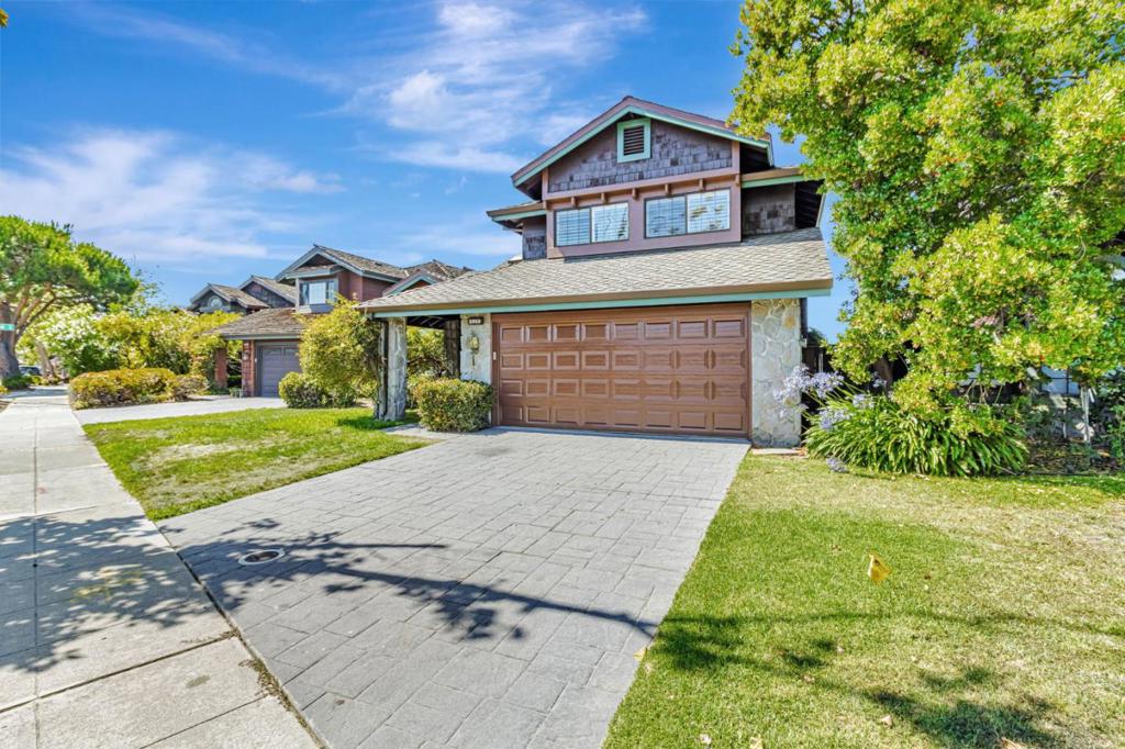 Do Not Miss This Unique Opportunity! Properties in Alameda with Bay views of this size rarely come up on the market. Situated along the Bay Trail in the exclusive Harbor Bay neighborhood, this home has unparallelled views of the SF skyline, the Bay Bridge, the Channel, and East Bay Hills. This contemporary Brown Shingle Seastrand home has a renovated kitchen, a Japanese style garden with a mature maple tree and outdoor deck. The entry has a marble floored foyer and open floor plan with cathedral ceilings and sky lights. There is white oak hardwood flooring, carpeting, and beautiful wood cabinetry. The chefs kitchen has a four gas burner countertop, beautiful white and blue stone counters with gold speckled flakes. It has a modern GE microwave, a Whirlpool dishwasher, Amana refrigerator/freezer, cabinets, an island and pantry. There are two fireplaces, a first floor bedroom and three upstairs. The ensuite Master bathroom has a massive tub. There is a walk-in closet, plenty of storage, a large attic, a laundry room and two car garage. Near Bay Farm School and Amelia Earhart School, the Robert Crown Memorial State Beach and the Harbor Bay Club, this home offers all the advantages of small-town living with easy access to all that the Bay Area has to offer.