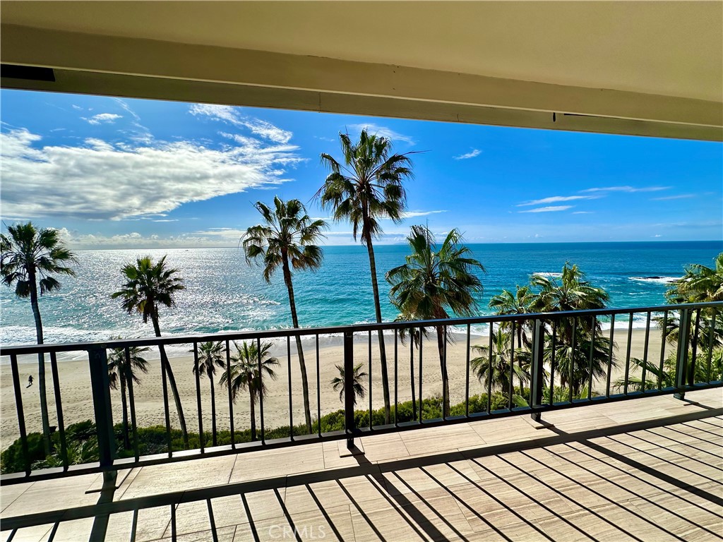 Spectacular front row, ocean front penthouse unit! Located in the meticulously maintained Laguna Royale! 24 Hour Guarded Security. Very spacious and open floor plan. Unit has been remodeled and updated. Cozy fireplace. Fully furnished, with all new bedding, towels, cookware and patio seating. Enjoy the ocean front living! HOA pool, spa & gym. Direct gated beach access. This is a must see! Laguna Royale requires a 6 month minimum rental.