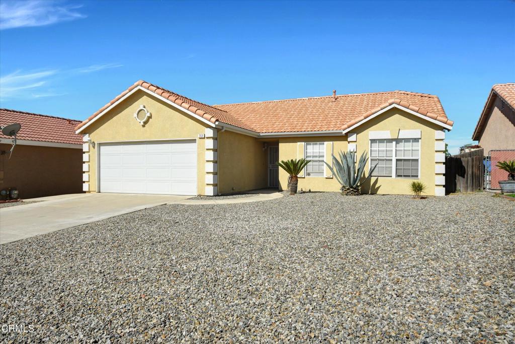 Welcome to this beautifully maintained single-story home tucked away on a quiet cul-de-sac in Highland. Built in 1997, this gem offers 3 bedrooms, 2 baths, and 1,237 sq ft of comfortable living space on a 5,500 sq ft lot.Step inside to discover tile flooring throughout the living room, dining area, and kitchen, vaulted ceilings, abundant natural light, and a cozy white fireplace with mantle. The kitchen is a standout, featuring granite countertops, white cabinetry, a stylish tile backsplash, stainless-steel appliances including a hood range, stove/oven combo, and dishwasher, plus a charming pot rack that makes cooking a delight. The upgraded guest bath offers a walk-in shower with glass doors, Spanish-style tile, and modern finishes, while the primary suite features vaulted ceilings, a ceiling fan, and a spacious walk-in closet.Additional highlights include ceiling fans in nearly every room and dual-pane windows throughout, inviting in warm natural light. Outside, enjoy a covered patio with sunshades and fruit trees--perfect for relaxing or entertaining family and friends.Conveniently located near freeways, shopping, and schools, this home beautifully combines comfort, style, and pride of ownership. Don't miss the opportunity to make it yours!Buyers/agents to verify all information including permits, square footage & property condition to their satisfaction.Owner-occupied. *No private showing at this time.* Open House: Sat & Sun, 9/6 & 9/7, 11:00-2:00 pm