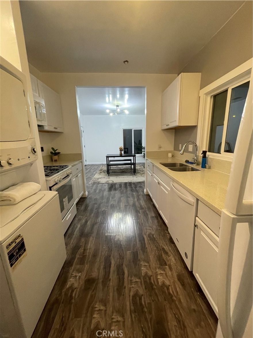 Just minutes from USC, Exposition Park, and Downtown LA. This beautifully renovated 2BR/2BA is mostly furnished and ready for move-in today! Enjoy stylish comfort and convenience in a prime location (Metro, dining, & local shops) which is perfect for students or professionals. Mostly furnished with new bedding, house décor, and accent walls. Renovated kitchen with newer white appliances, new dishes, pots, and pans included. A/C, heating, and smart locks for comfort and peace of mind. Each unit has washer/dryer in the kitchen. Assigned parking available and pet-friendly community. No smoking & tenants pay utilities. Landlord is flexible 6–12 month lease. Available Now ($2,900 security deposit - fully refundable per CA law).