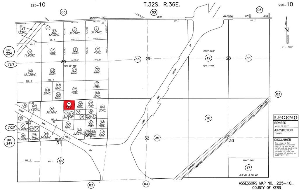 Investors! Flat land just north of highly travelled Hwy 58 & Hwy 14. Not far from the future Mojave Inland Port. 10 acres.