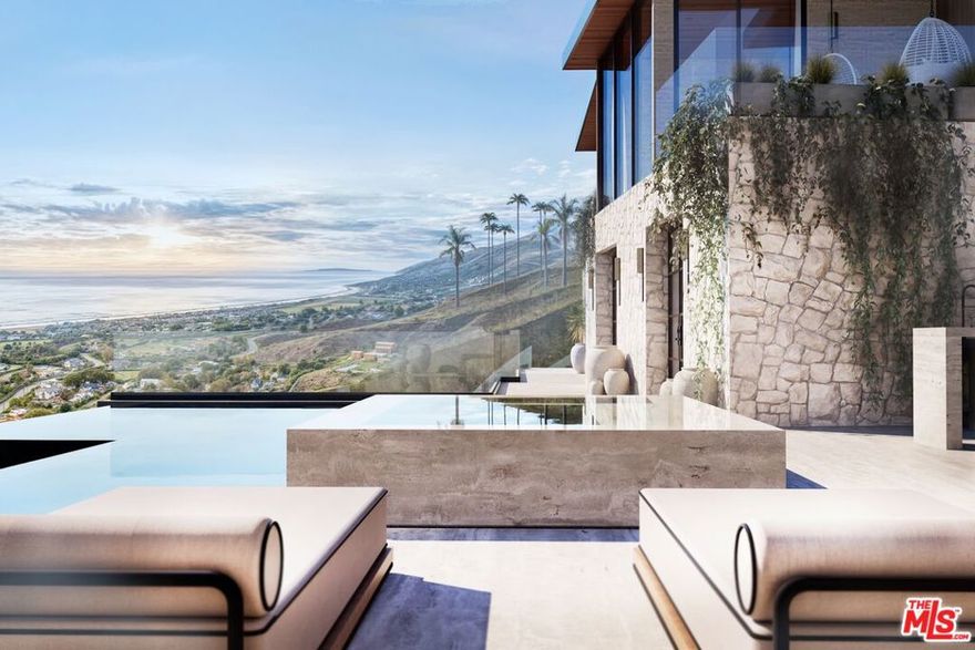 Poised above Zuma Beach in coveted Malibu Park, this ready-to-build (RTI) opportunity includes fully approved plans for an approximately 6,315 SF architectural ocean-view estate with 5 bedrooms, 4 full and 2 half baths, an infinity pool & spa, and expansive terraces designed to capture 270 ocean views. The modern design blends natural stone, warm wood, and sleek glass, framing the coastline as living art. The open-concept great room features floor-to-ceiling glass that disappears for seamless indoor/outdoor living. The main level offers two oceanfront guest suites and multiple terraces for lounging and dining by the pool, while the upper level hosts additional ocean-view bedrooms, including a luxurious primary suite with spa bath and private terrace. A dramatic 2,200 SF lower level includes a cinema and garage. Skip years of entitlement and significant soft costs-RTI coastal projects of this caliber are rare in Malibu. Surrounded by $10M+ estates, minutes to Zuma Beach, Point Dume, Trancas Market, top-rated schools, and scenic hiking trails.
