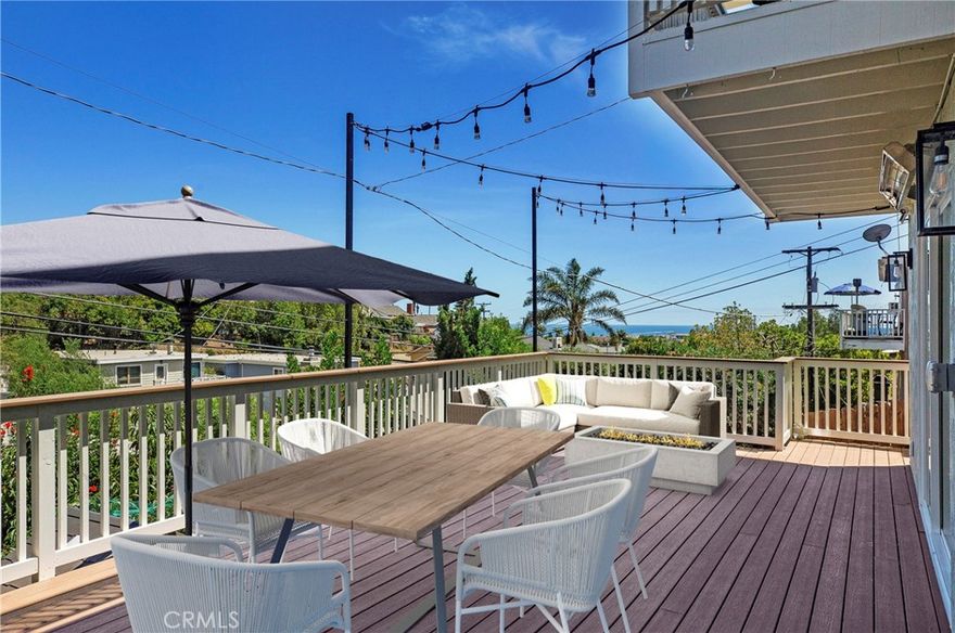 Welcome to 33802 Violet Lantern, Unit C – an exceptional two-bedroom, two-bathroom lease opportunity in the heart of Dana Point’s desirable Lantern District. This lower level unit offers a fresh, modern interior paired with ocean views and cooling coastal breezes. Located just a short distance from the shops, restaurants, and charm of downtown Dana Point, the location is as ideal as the home itself. Part of a meticulously maintained building completed just two years ago, this unit features spacious nine-foot ceilings, LED lighting throughout, and an energy-efficient mini-split system for customized heating and air conditioning. The kitchen and bathrooms have been tastefully updated with all the modern finishes, and the layout offers comfort and privacy while enjoying the Beach lifestyle. The open-concept living space flows seamlessly onto an expansive private deck, ideal for entertaining or relaxing, with built-in outdoor heating that lets you enjoy the ocean air year-round. The home includes an instant hot water system, in-unit washer and dryer, and a dedicated driveway parking space. Solar power keeps utility costs impressively low—averaging around $25 per month—and water, trash, and sewer are included in the rent as well at two parking spaces in the driveway, storage space in garage and additonal storage shed for personal items. With pride of ownership evident in every detail and regular maintenance ensured, this recently built coastal retreat combines modern convenience with everyday comfort in one of Dana Point’s most sought-after neighborhoods