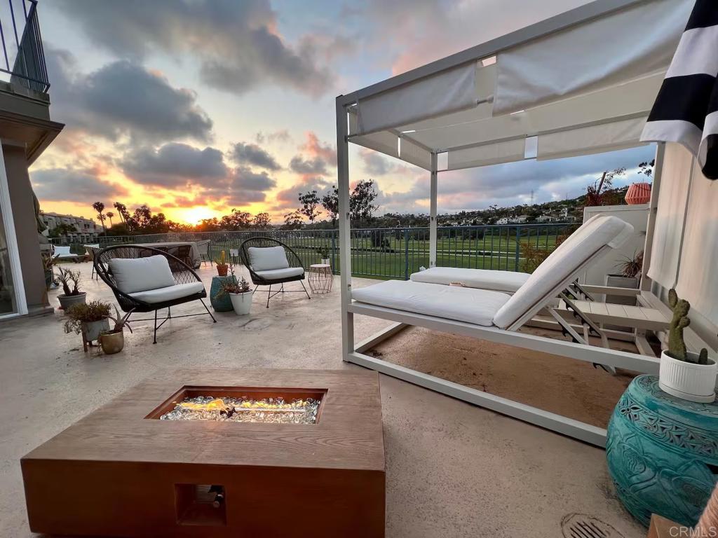 NOTHING LIKE THIS ON THE MARKET. The terrace of your dreams is here! Live like you’re on vacation in this rare gem of a true 2 bedroom, 2 bath end unit condo overlooking the 16th fairway of the prestigious Omni La Costa Resort. Bathed in natural light, this beautifully renovated home offers quintessential Southern California indoor/outdoor living, with an extraordinary and expansive 1,100+ sqft terrace - perfect for entertaining or enjoying the peaceful nature and golf course views. Renovated in 2021, thoughtful upgrades added since, this light-filled retreat is as inviting as it is functional. Whether you’re hosting under the stars or enjoying a quiet morning coffee or tea al fresco, this home radiates comfort, style, and the undeniable feeling of home. With easy access to Carlsbad and Encinitas beaches, you’ll enjoy coastal living at its finest amongst charming shops, dining, and surf. Both a cherished primary residence and a proven 30+ day seasonal rental, 2544 Navarra #12 is a rare sanctuary with sweeping panoramic views—an unparalleled opportunity. Don’t miss it!