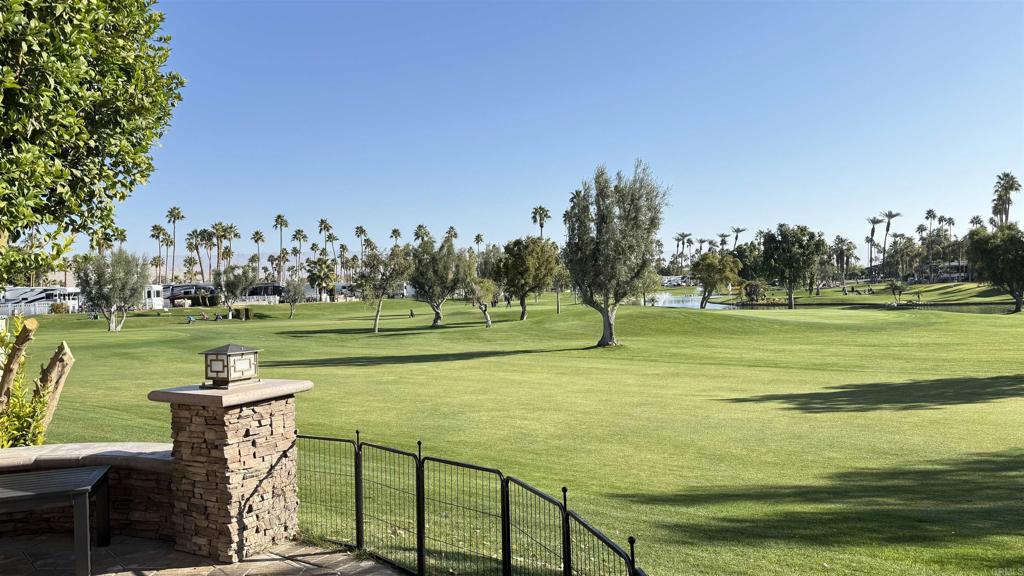 Lot 158, Gorgeous front 18 golf course lot, beautifully paved, and front row panoramic views. See everything happening on the golf course from your comfortable deep seating patio. Mountain views and close to all! Outdoor Resort Palm Springs (ORPS) is a Guard Gated 5-Star RV Resort Community offering an active and luxurious lifestyle featuring golf (27 holes), tennis, pickleball, swimming and more! Two clubhouses, fitness center, beauty solan, La Roma Restaurant on campus, dog park and more!
