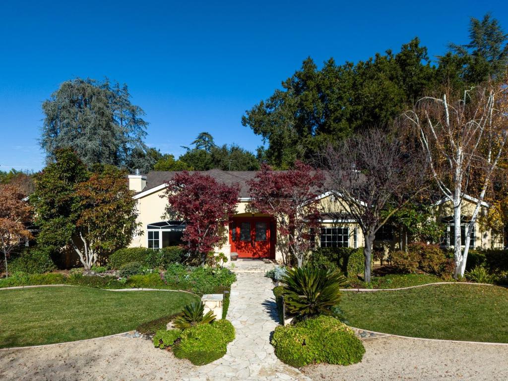 Welcome to this stunning 4-bedroom, 3 1/2 bath home located in the desirable town of Los Altos. Spanning 3,094 square feet, this residence offers ample space and luxury. The kitchen is a chef's dream, featuring custom cherry cabinetry, granite countertops & high end kitchen appliances. The family room conveniently adjoins the kitchen, creating a perfect space for gatherings. With both a breakfast nook and a formal dining room, dining options abound. Four spacious bedrooms, highlighted by a luxurious primary suite with French doors that open to private rear grounds, a secondary suite and two additional bedrooms, one currently customized for use as a den or office. Outside, lushly landscaped grounds offer ample space to entertain or relax in complete privacy. Conveniently located close to town, schools, and commuting, this home combines an ideal blend location, sophistication and tranquility in a sought after neighborhood!