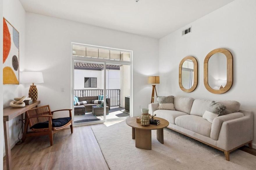 Gorgeous newer 2-bedroom, 2-bath condo in the heart of Cupertino! This upstairs unit boasts soaring ceilings, abundant natural light and brand new interior paint, creating a bright and airy living space. A lovely private balcony offers the perfect spot to unwind with your favorite beverage. Tucked away in a quiet interior location, youll enjoy peace and privacy away from traffic and noise. For added convenience, the community is equipped with an elevator and the unit comes with not 1 but 2 (!!) underground parking spaces. Perfectly situated, its just minutes from Target, grocery stores, restaurants, coffee shops, top schools, major employers, and easy freeway access. It is a wonderful home for first time home buyers who want to send their kids to Cupertino schools, grandparents who want to live near family or investors who love a great rental property! Don't miss it!