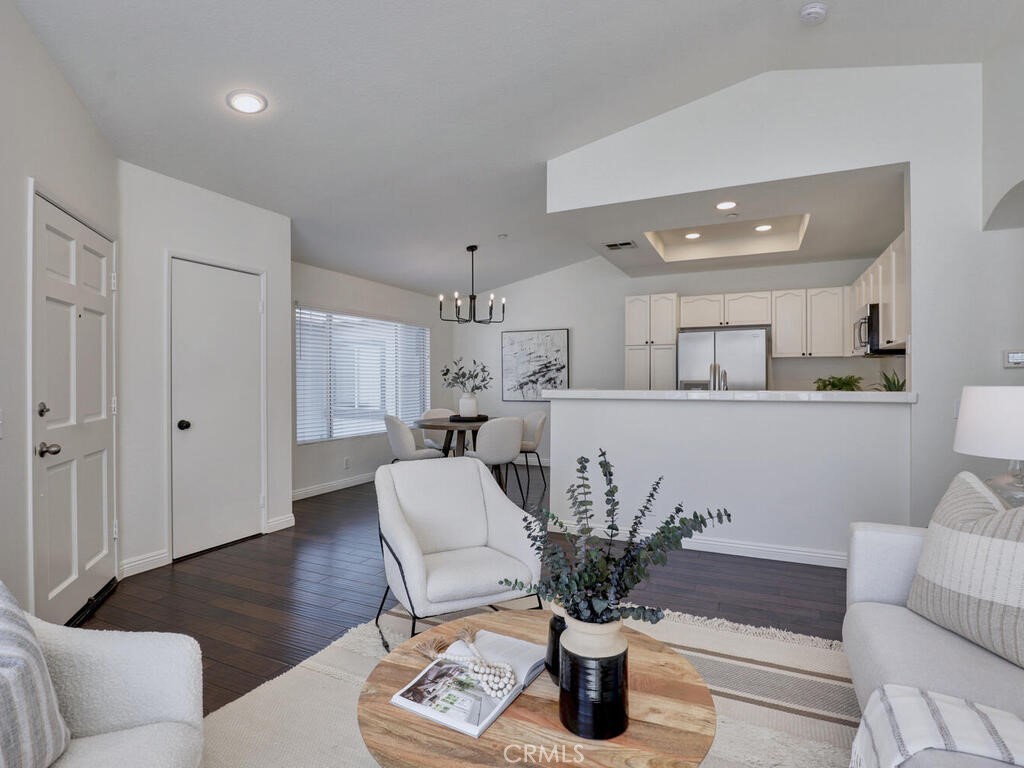Stylish updates, abundant space, and a hard-to-find oversized garage make this upstairs end-unit in Orange’s gated Westbury community a standout. Bathed in natural light, the single-level design provides both privacy and comfort with no neighbors above or below.
Inside, engineered hardwood floors bring warmth to the living area, complemented by fresh paint, new light fixtures, and updated bathroom flooring etc. The open-concept flow between the living, dining, and kitchen spaces creates an inviting atmosphere for daily living and effortless entertaining. The primary suite includes plantation shutters and its own private balcony, offering a serene retreat filled with natural light.
The detached two-car garage is exceptionally spacious, perfect for large vehicles, extra storage or exercise space. Community amenities include two sparkling pools just steps away, while nearby Grijalva Park and the Santiago Creek trails invite outdoor recreation. Minutes from the historic Orange Circle, you’ll have easy access to dining, shopping, and entertainment.
This home is a true gem, light, bright, spacious, and the best-priced opportunity in Westbury! Don’t miss your chance to call it home.
Light-filled, move-in ready, and attractively priced, this Westbury gem is ready to welcome you home. (Professional Photos and Video Coming Next Week)