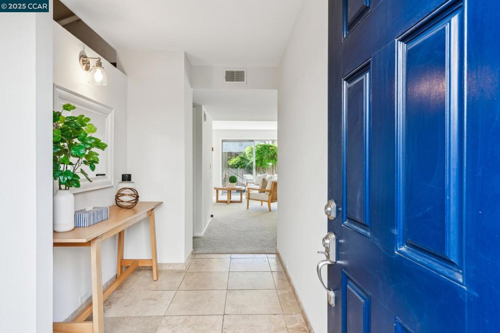 Welcome to your perfect retreat! Bright and spacious, offering peaceful living in a prime location in the heart of town, across the street from beautiful Moraga Hacienda Park & Event Center. Enjoy private serenity while only two blocks from downtown Rheem Center. Easy access to green space, walking trails, Moraga Commons Park, shopping, restaurants, award winning schools, community events and more! This interior unit is tucked away but conveniently close to amenities. Private patio with room for your garden and outdoor kitchen. Unit is close to parking space and laundry facility. Updated kitchen w/sleek granite countertops and stainless steel appliances. Cozy fireplace offers ambience and warmth to first level. Two large, spacious bedrooms with comfort and privacy on the upper floor w/huge windows and giant closets. Two-Story layout – 1/2 bath downstairs for convenience and a full bath upstairs. Fresh paint throughout. Loads of storage: large closet under stairs and additional storage in carport space #20. Community pool just steps away for a calm, relaxing unwind! Bus stop nearby as commute option to Laf/Orinda BART. Rheem Elementary is at the end of the street w/safe sidewalk access. Some units have installed washer/dryer, if owner has interest. MORE PICS & INFO ON PROP WEBSITE