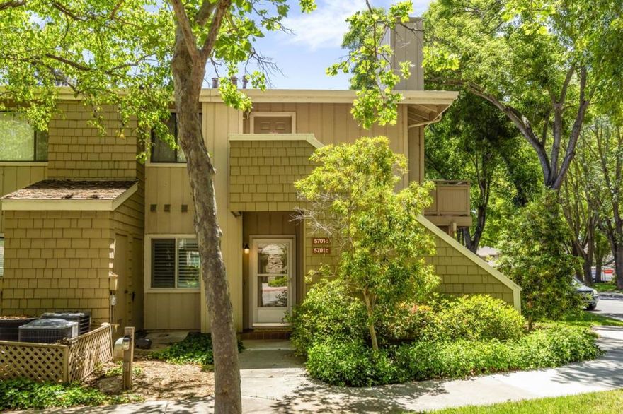 Beautifully renovated, full of warmth and character, this spacious ground level 1 bedroom, 1 bath condo offers modern comfort in one of San Jose's most serene well-maintained communities. The home features a granite kitchen with custom wood cabinetry, large stainless steel dishwasher ideal for cooking and entertaining. The inviting living room includes recessed lighting, a cozy fireplace, and a flexible dining nook for daily living or hosting guests. The generous sized bedroom offers a large walk-in closet and a convenient in-unit stackable washer and dryer, while the updated bathroom includes a shower over tub combination with tasteful finishes. Additional highlights include ceiling fans, air conditioning, and private tiled patio with an outdoor storage closet. Terrace Villas is a well maintained community with mature greenery, residents enjoy excellent HOA amenities including a pool, spa, and greenbelt areas ideal for outdoor enjoyment. Located just minutes from highway 85 and 101 for easy commuting, and close to new shopping centers, restaurants, parks, this turnkey home blends style, convenience and community living.